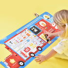Banana Panda - Puzzle à assembler, camion de pompiers-Les enfants jouent, apprennent et grandissent avec ce puzzle - une façon amusante et pratique d'apprendre le système solaire, l'agencement et l'assemblage des pièces du puzzle entraînent également la perception, la concentration et la mémoire visuelle