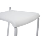 CB Office Tactic Multi-Purpose Armless Stacking Chairs - White - 4 Pack-Dimensions: Dossier (L x H): 14,2 po x 5,1 po