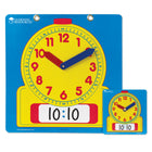 Learning ResourcesMD – Ensemble d’horloges d’école à surface effaçable, de la prématernelle à la 9e année-Taille : carré de 4 1/2 po