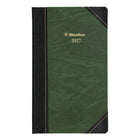 Blueline - 2027 agenda quotidien Traditional – 13 3/8 po x 8 po – vert marbré – bilingue-Horaire de rendez-vous de 7 h a.m. à 7 h 30 p.m., à intervalles de 30 minutes pour la semaine complète