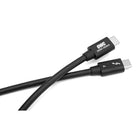 OWC - Câble Thunderbolt USB-C 28" - Noir-Certifié pour toutes les utilisations : profitez d'une alimentation électrique sûre et certifiée par des tests en laboratoire jusqu'à 240 W, jusqu'à 40 Gb/s de performances de données et jusqu'à 8K de capacité vidéo