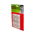 Scotch - Coussinets de feutre ronds, beiges 1,5 po, Paquet de 24-Couleur : beige