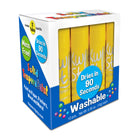 Kwik Stix - TPG60060-2 Bâtons de peinture à la tempera solide - paquet de couleur unique - jaune - 12 par paquet - 2 paquets-Idéal pour les projets nécessitant le remplacement de certaines couleurs plus rapidement que d'autres.