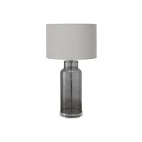 Monarch Specialties - Luminaire - 28 po H Lampe De Table - Verre Gris - Abat-Jour Gris - Contemporain - Moderne-Cette lampe de table contemporaine de 28 pouces de haut présente un corps en verre gris translucide texturé sur une base en acrylique transparent et est surmontée d'un abat-jour en tissu gris sophistiqué, ce qui en fait un accent élégant dans un salon, une chambre à coucher ou un bureau à domicile