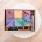 Connetix - Pastel Pack de Démarrage, Contenant 64 Pièces-Des façons infinies de jouer, ce jouet ouvert grandit avec votre enfant, encourageant la créativité et l'imagination, et exposant les enfants aux concepts d'apprentissage stiam, tout en jouant