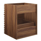 Modway - Render Fixation murale de 18" Armoire de toilette de salle de bain (lavabo non inclus) - Noyer-Bassin d’évier et installations non inclus
