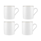 Maxwell & Williams - Blanc et Doré Tasse - 300 ml - Paquet de 4-Lave-vaisselle