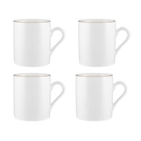 Maxwell & Williams - Blanc et Doré Tasse - 300 ml - Paquet de 4-Lave-vaisselle
