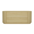 Manhattan Comfort - Olivia commode double moderne 71,3" - chêne naturel et or-Assemblage à domicile requis Tout le matériel inclus