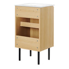 Modway - Chaucer 18" Vanette de salle de bain - Oak White-Assemblée requise