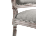 Modway - Court Tissu rembourré Fauteuil d’appoint de salle à manger Ensemble de 2 - Gris clair-9