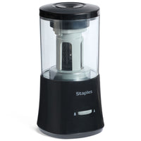 Staples - Taille-crayon électrique pour usage modéré et plus à alimentation automatique – Noir-Taille-crayon électrique pour usage modéré conçu pour des salles de classe ou des bureaux de petite à moyenne taille