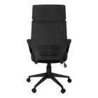 Monarch Specialties - 7272 Chaise De Bureau Dossier Haute Exec - Noir/Tissu Noir-Conforme aux normes BIFMA pour le mobilier de bureau