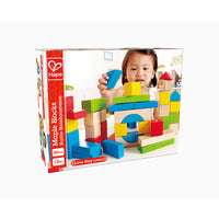 Hape - Blocs d'érable-Comprend 50 morceaux de blocs d'érable robustes