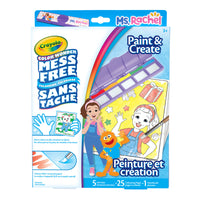 Crayola - Ensemble Peinture et création Color Wonder - Ms. Rachel-Comprend 25 pages à colorier sur le thème de Ms. Rachel, 5 tampons encreurs Color Wonder sans tache et 1 pinceau