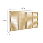 Modway - Render Fixation murale Tête de lit King, Chêne-6