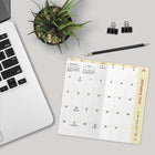 DateWorks - Planificateur de poche mensuel Laura Jane 2025-2026 - 3,5 po x 6,5 po - Anglais-Taille de 6,5 po x 3,5 po, parfaite pour la planification en déplacement