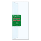 Geographics - Enveloppes No.10, Pins et Flocons de Neige - 35 Pqt-Compatible avec les imprimantes jet d'encre et laser