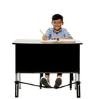 Bouncyband - Bande de chaise pour bureaux d'école extra-larges, tubes noirs - Lot de 2-FrançaisLes enfants aiment faire rebondir leurs pieds et ressentir la tension pour soulager leur stress et augmenter leur concentration