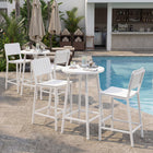 Zuo - Ren Table de bar - Blanc-Matériau: Aluminium
