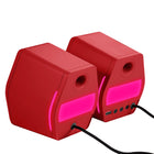Hecate by Edifier - G2000 Enceintes stéréo de jeu multi-entrées Bluetooth avec lumières RGB - Rouge-5