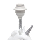 Simple Designs - Lampe de table - Licorne argentée et blanche scintillante-8