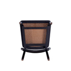 Manhattan Comfort - Lot de 2 chaises de salle à manger Giverny 18,11 po style industriel chic - noir et cannage naturel-10