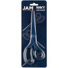 JAM Paper - Ciseaux de précision multi-usages - 8 po - Bleu marine-Taille : 8 pouces (204 cm) de longueur totale | Idéal pour toutes les utilisations à la maison, sur le bureau, au bureau et pour les arts et l'artisanat
