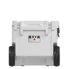 RovR - RollR 60 pintes Glacière rigide à roulettes avec poignée de remorquage - Poudre-Le système breveté de goupilles AnchR vous permet de fixer des accessoires essentiels comme le bac LandR, la planche de préparation, le double Cup HoldR, le sac de rangement et l’ensemble DeckR (non inclus)