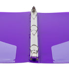 JAM Paper - Classeur en plastique de 1 -3 cm - violet - 3 anneaux-Les larges panneaux avant et arrière recouvrent entièrement les intercalaires et protège-pages standard. Nos classeurs à 3 anneaux métalliques sont dotés de deux boutons pour une ouverture et une fermeture faciles, ainsi que d'une pochette pratique sur le rabat intérieur.