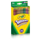 Crayola Crayons de couleur Twistables - paquet de 24-24 crayons de couleur à rotation