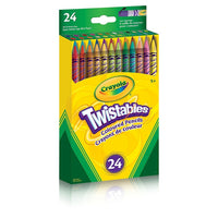 Crayola Crayons de couleur Twistables - paquet de 24-24 crayons de couleur à rotation