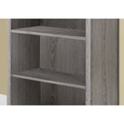 Monarch Specialties - 7060 48 po H Etagere - Bois Taupe Avec Tablette Ajustable-Quatre tablettes ajustables qui servent de rangement ou à afficher vos articles préférés