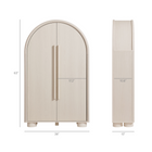Modway - Bellamy Arqué Armoire de bureau pliante - Frêne-Surface pliante de bureau d’écriture