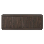 Hudson&Canal - Meuble TV Presque pour téléviseurs jusqu'à 75" - Alder Brown-Un design contemporain moderne peut accueillir des téléviseurs jusqu'à 75 pouces pour votre espace de divertissement