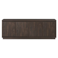 Hudson&Canal - Meuble TV Presque pour téléviseurs jusqu'à 75" - Alder Brown-Un design contemporain moderne peut accueillir des téléviseurs jusqu'à 75 pouces pour votre espace de divertissement