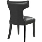 Modway - Curve Chaise à manger - Noir-Moulures cloutées à clous