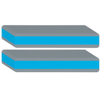 Ashley Productions - ASH10863-24 Guide de lecture à double bande de phrase - 1-1/4" x 7-1/4" - bleu - paquet de 24-Suivez facilement l'impression à travers la fenêtre teintée transparente.