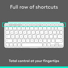 Logitech - Keys-To-Go 2, clavier sans fil portable pour iPad avec protection intégrée - Pale Grey -Application Logi Options+: personnalisez l'ensemble des touches de fonction du clavier pour un travail en déplacement simple et efficace (disponible sous Windows et macOS uniquement)