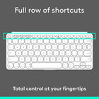 Logitech - Keys-To-Go 2, clavier sans fil portable pour iPad avec protection intégrée - Pale Grey -Application Logi Options+: personnalisez l'ensemble des touches de fonction du clavier pour un travail en déplacement simple et efficace (disponible sous Windows et macOS uniquement)