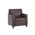 Flash Furniture – Mobilier de réception en bois Hercules Diplomat, brun (BT827SETBN)-Dossier et siège en peluche