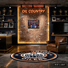 Leon Draisaitl Connor McDavid and Darnell Nurse and Ryan Nugent-Hopkins Oilers Celebration-H - Toile encadree - 31" x 22"-Dimensions finales: 31.5x22.5