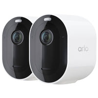 Arlo - Pro 5S 2K Caméra de sécurité sans fil intérieure/extérieure - Blanc - Paquet de 2-Vidéo 2K avec HDR