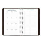 Blueline - 2025-2026 agenda académique quotidien/mensuel  - 8 po x 5 po - Noir - Bilingue-Fabriqué avec 100% de papier postconsommation