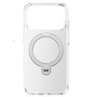 Torras - Coque Ostand Q3 Spin pour iPhone 17 Pro - Transparente-Support magnétique rotatif 360°. Angles de vision illimités, praticité à 360° Intégration affleurante, sans épaisseur supplémentaire au dos.