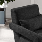 Modway - Mirage Boucle Tapis Fauteuil - Noir-Système de soutien à ressort sinueux