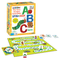Briarpatch - Jeu ABC - Tourne et cherche - La chenille qui fait des trous -Ce jeu présente l'alphabet aux enfants en leur apprenant la différence entre les grandes et les petites lettres.
