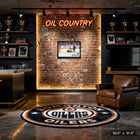 Connor McDavid 20x29 Oilers 50th Goal - Toile encadree - 31" x 22"-Dimensions finales: 31.5x22.5