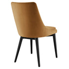 Modway - Viscount Accent Performance Velvet Chaises de salle à manger Ensemble de 2 - Cognac-8
