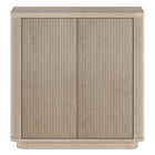 Hudson&Canal - Meuble d'appoint Easton 32 po de largeur - Blanc aulne-Comprend deux portes battantes et une étagère centrale réglable